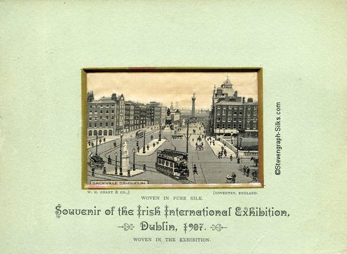 aerial view of Sackville Street, Dublin