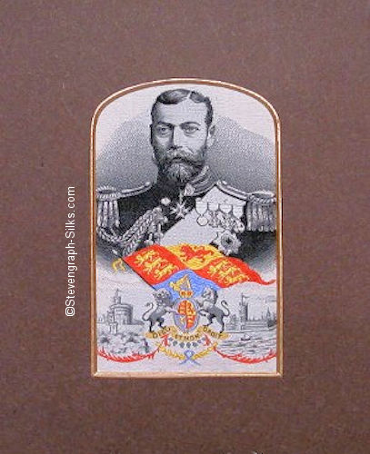 King George V with Royal Standard