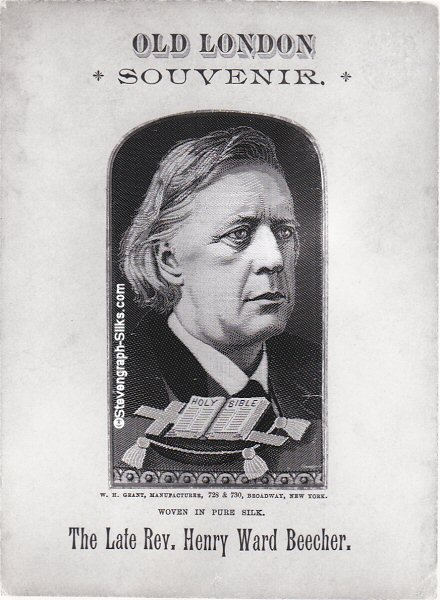 Portrait of the USA minister, The Late Reverend Henry Ward Beecher