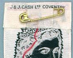 reverse view of this favour, with signature of J & J Cash