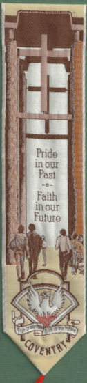 Cash's woven bookmark with woven title words