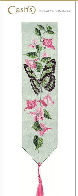 J & J Cash woven bookmark, with no words, but titled: DIDO butterfly