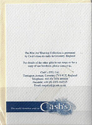J & J Cash printed advertising leaflet to rear of this card