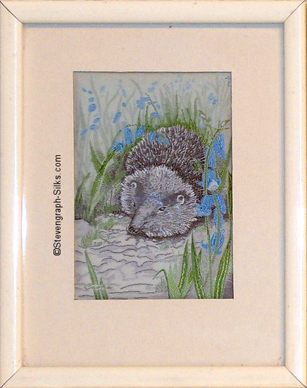 J & J Cash woven picture with image of a Harvest Mouse