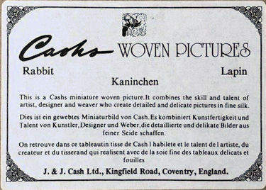 back label of this woven Cash's picture