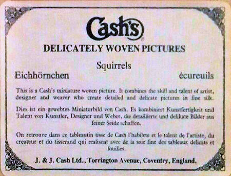 back label of this woven Cash's picture