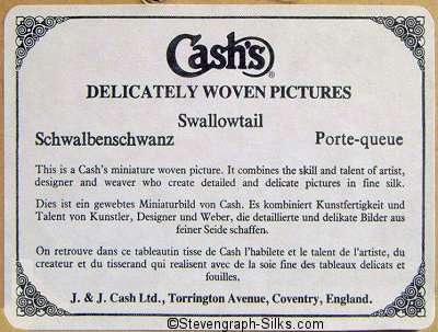 back label of this picture, with title in three languages