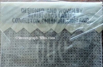 woven name at top of bookmark