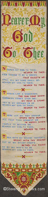 Bookmark with title words and four verses