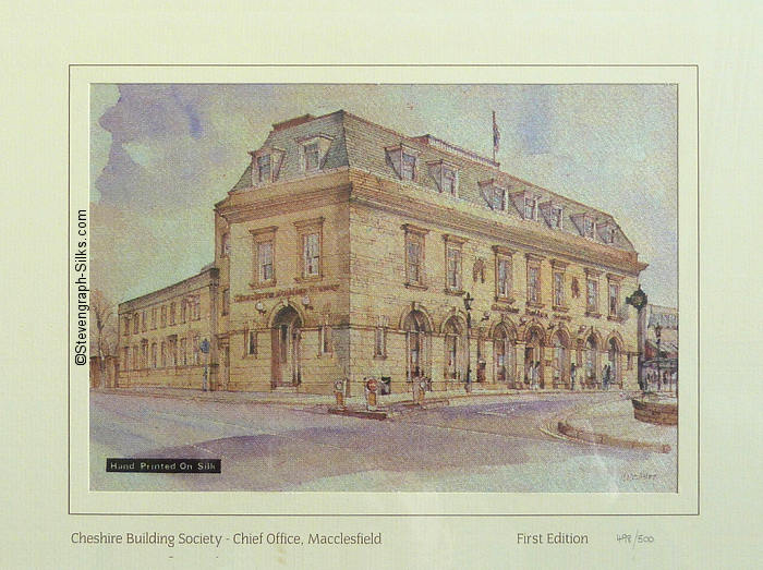 printed view of Cheshire Building Society Chief Office, Macclesfield, in 1987