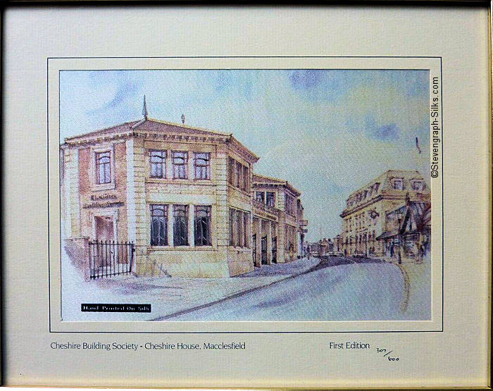 printed view of Cheshire Building Society Chief Office, Macclesfield, in 1991