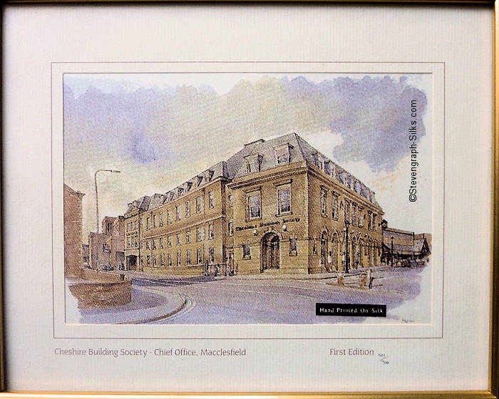 printed view of Cheshire Building Society Chief Office, Macclesfield, in 1995