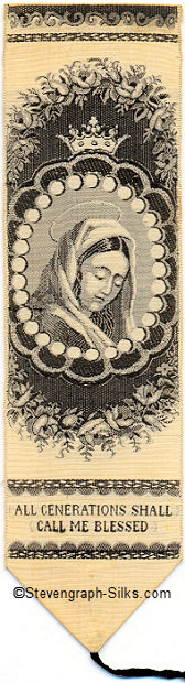 Black and white image of Madonna and words beneath