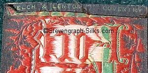 Welch & Lenton logo on the reverse top turn over of this bookmark