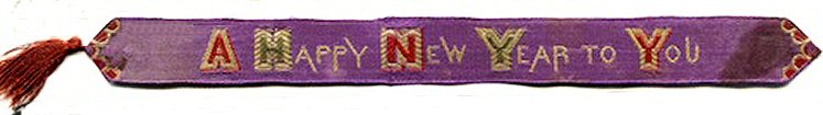 Bookmark with simple words A Happy New Year To You