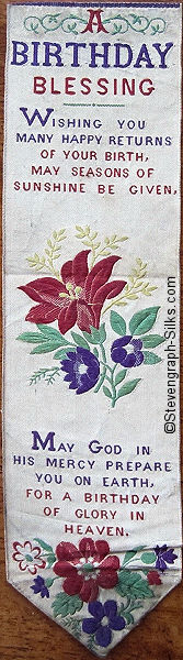 image of bookmark with flower motif