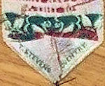 view of Stevens signature on the reverse pointed end of this bookmark