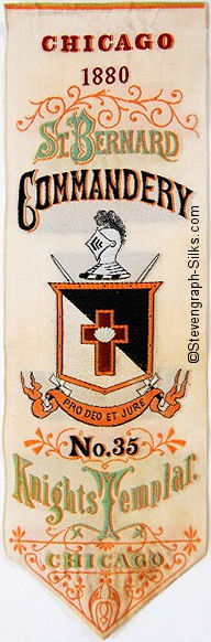Bookmark with words and image of Coat of Arms in centre