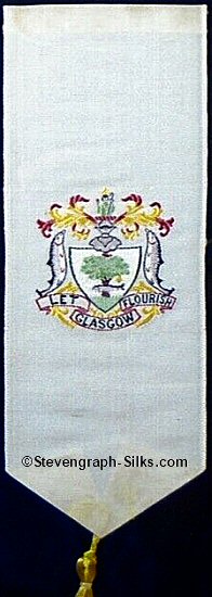 simple bookmark with Glasgow Coat of Arms