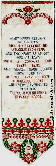bookmark with words of a verse