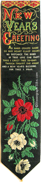 same silk bookmark with different background colour