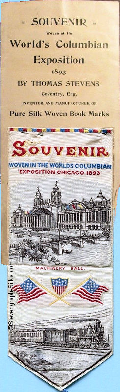 Bookmark from the Worlds Columbian Exposition, Chicago 1893