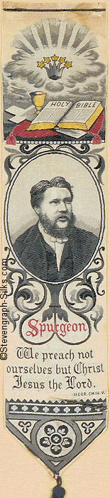 Bookmark with portrait of Spurgeon