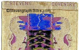 Stevens logo on reverse top turnover of this bookmark