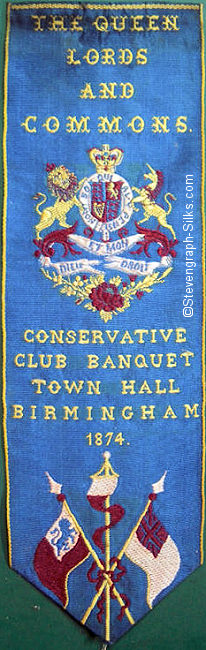 Bookmark with words and Royal regalia