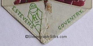 Incomplete diamond registration mark of reverse of this bookmark