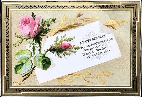 Miscellaneous printed card - A Happy New Year