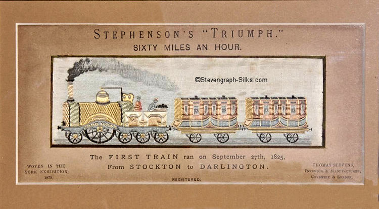 Very first steam train with two coaches