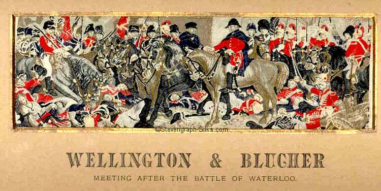 Complex silk image of aftermath of a battle
