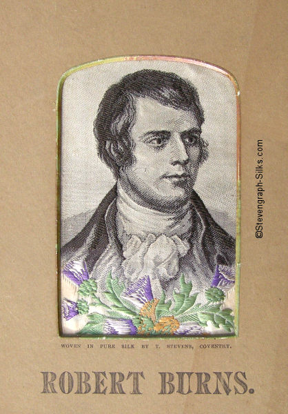 Image of the Scottish poet Robert Burns (with shading up to eye level)