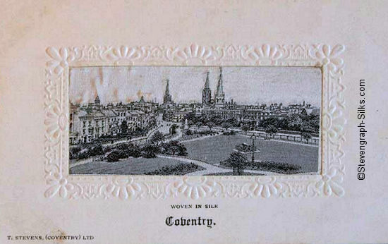 Black and white view of Coventry city in circa 1900