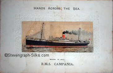 This is the wrong silk, being an ocean liner at anchor, with one funnel, instead of two funnels