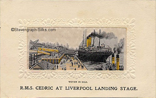 Ocean liner tied up at Liverpool Landing stage