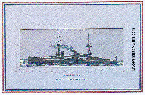 Naval battleship with two significant masts and various guns on deck.