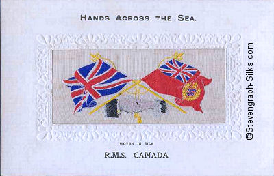 Hands Across the Sea postcard