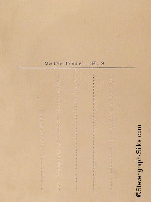 Reverse of this postcard, showing French reference