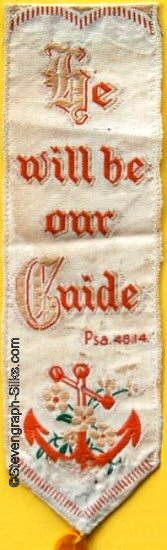 woven bookmark with words