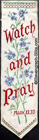 woven bookmark with words