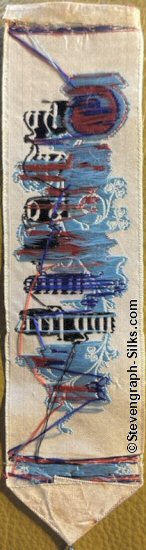 reverse view of this bookmark, showing the absence of a woven name
