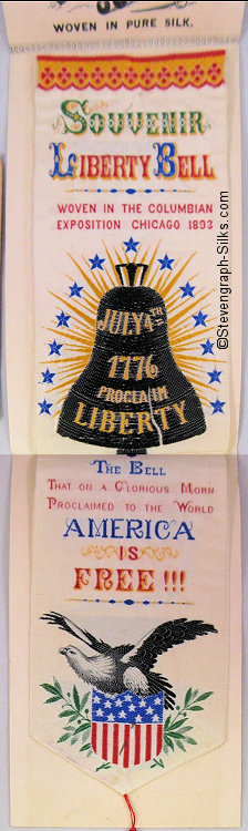 Bookmark with words and picture of the Liberty Bell