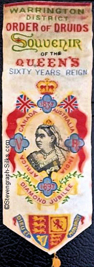 Bookmark with words and portrait image of Queen Victoria