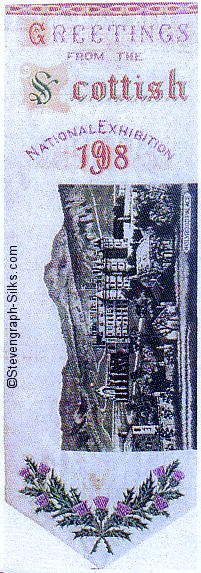 Bookmark with title words, and image of Holyrood Palace