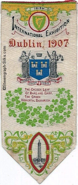 Bookmark with title words, image of Dublin Coat-of-Arms and words of short verse