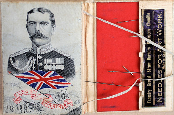 needle case with portrait of Lord Kitchener