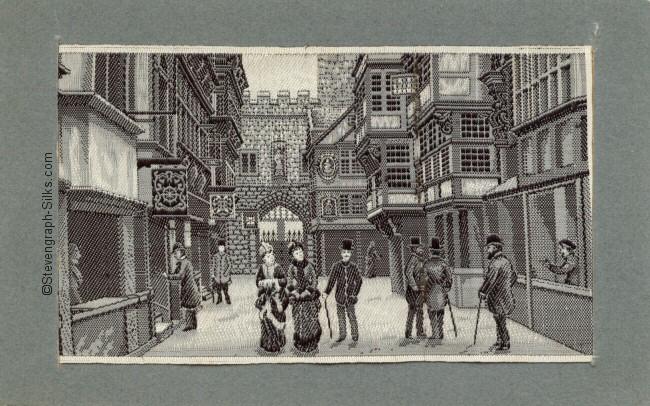 Untitled image of an old street, presumably that of London