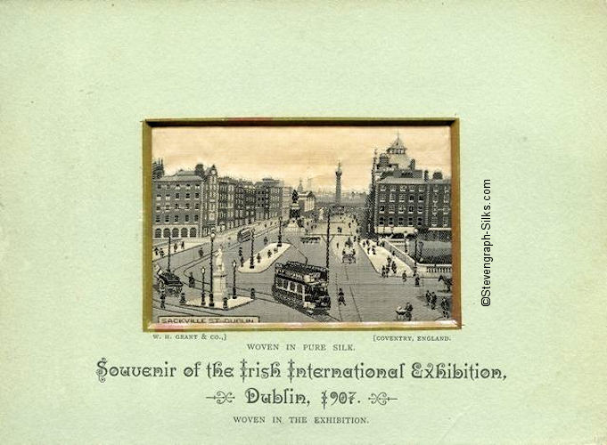 aerial view of Sackville Street, Dublin